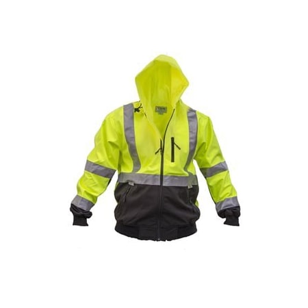Bon Tool Hi Vis Zipped Hooded Jacket - XX Large 34-203